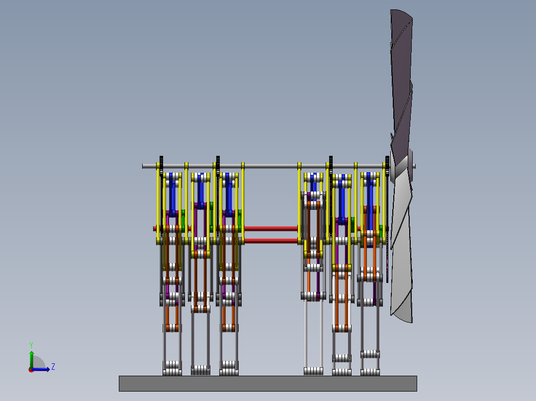 风力仿生兽左视图