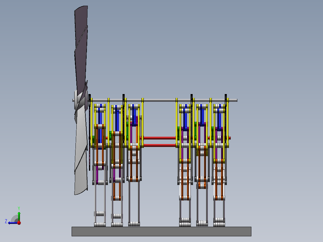 风力仿生兽右视图