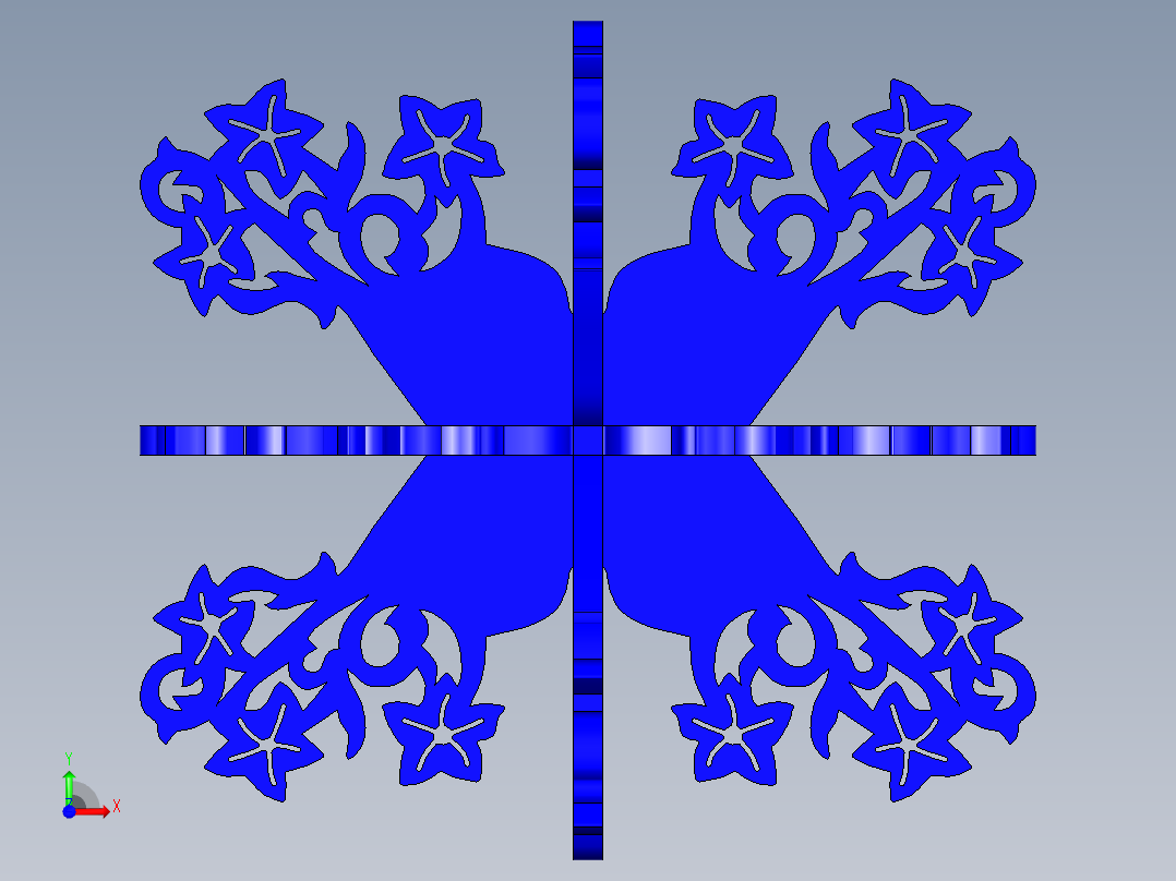 立体拼图、激光切割、线切割图纸(46)前视图