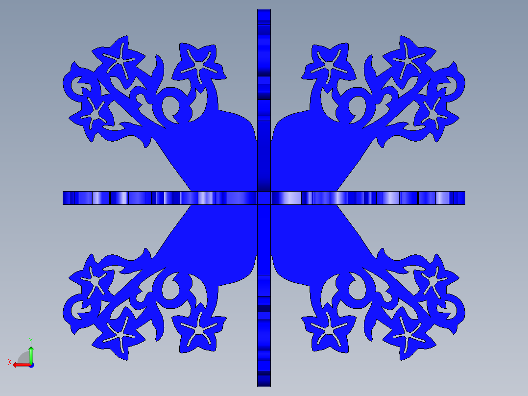 立体拼图、激光切割、线切割图纸(46)后视图