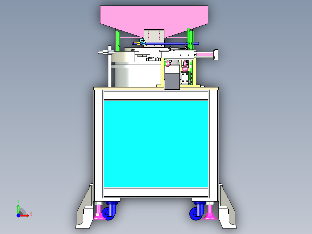 带牙垫片自动化排料设计_xt前视图