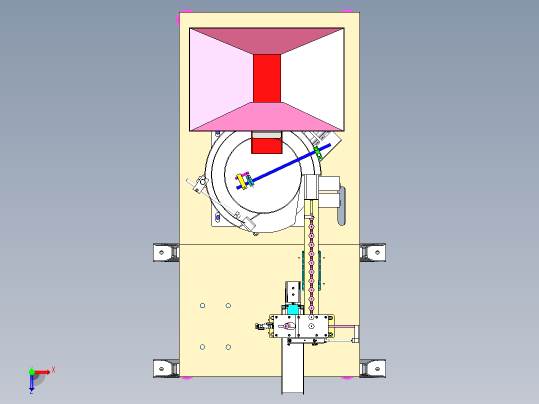 带牙垫片自动化排料设计_xt俯视图