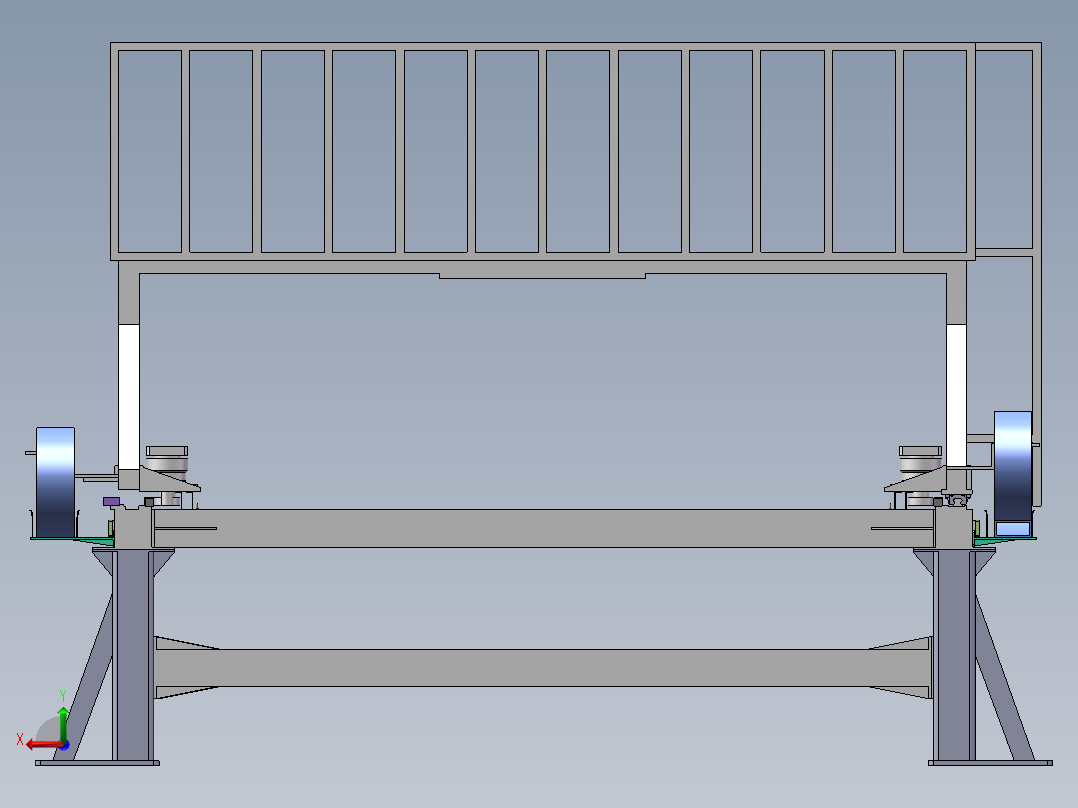 龙门桁架sw18可编辑后视图