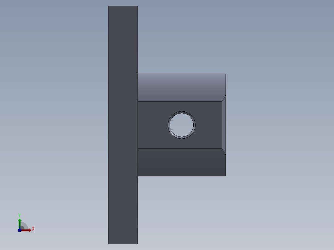 部分零件设计（气动缸 - 无装配 - 附图纸）前视图