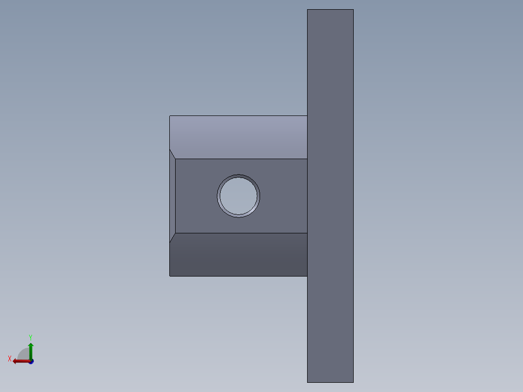 部分零件设计（气动缸 - 无装配 - 附图纸）后视图