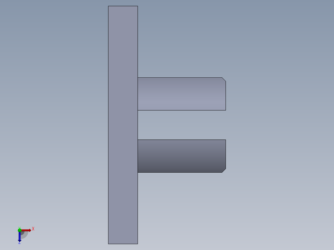 部分零件设计（气动缸 - 无装配 - 附图纸）俯视图