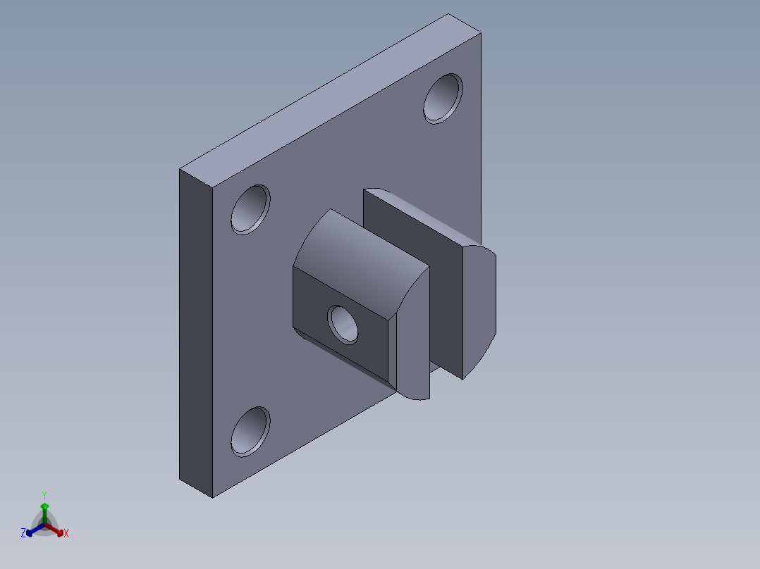 部分零件设计（气动缸 - 无装配 - 附图纸）正等轴测图