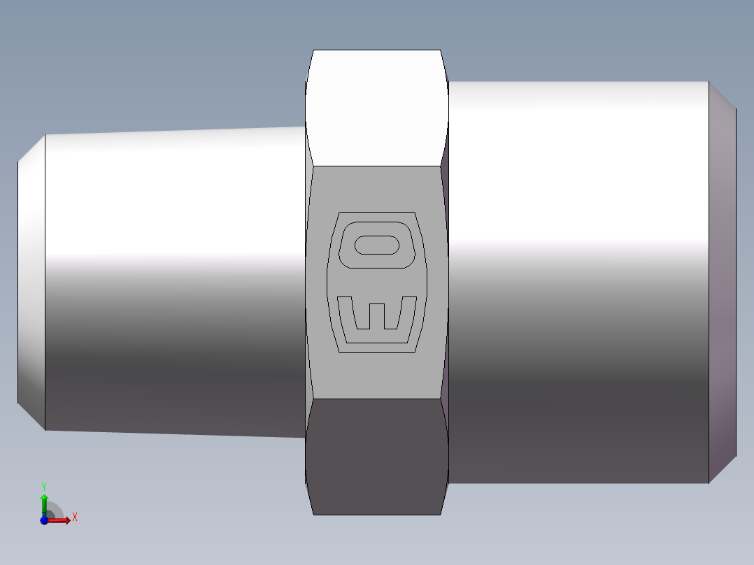 美制锥螺纹、1CN-14-02前视图