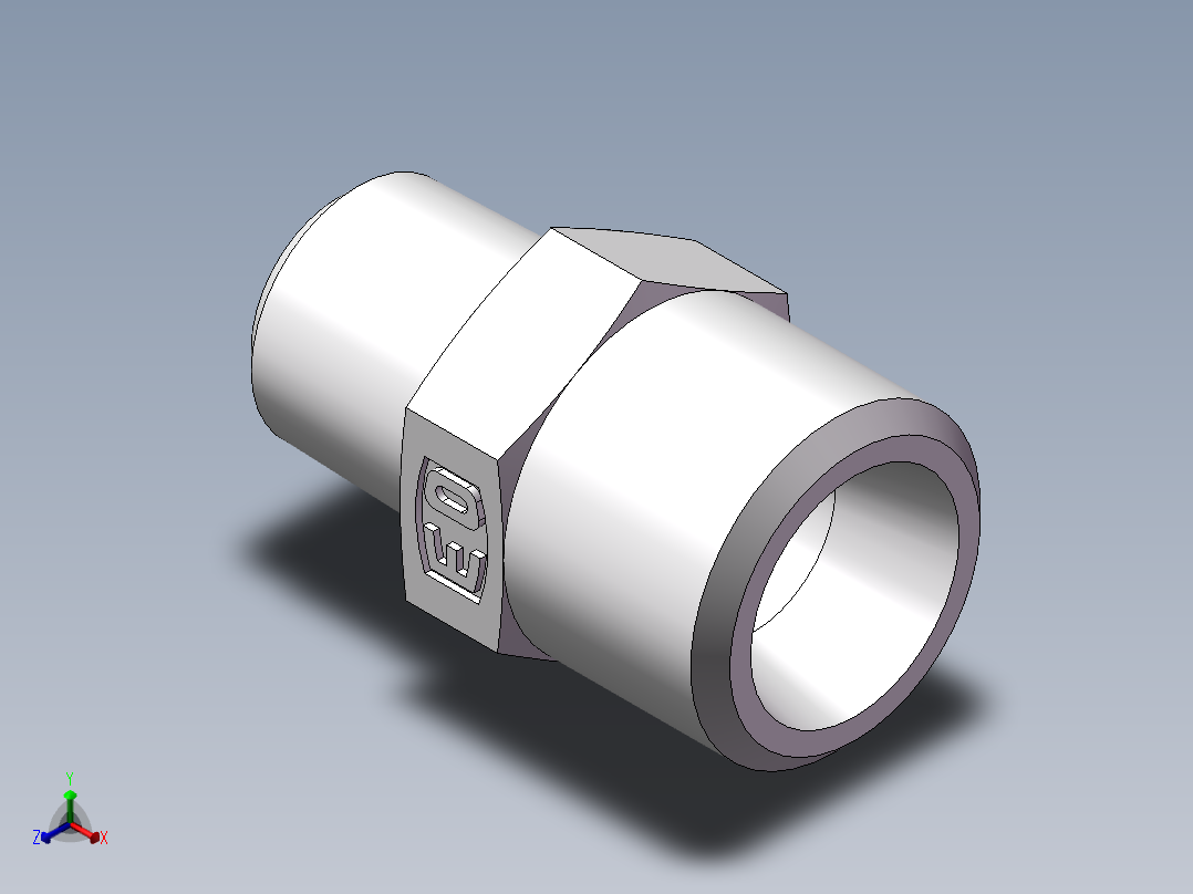 美制锥螺纹、1CN-14-02正等轴测图