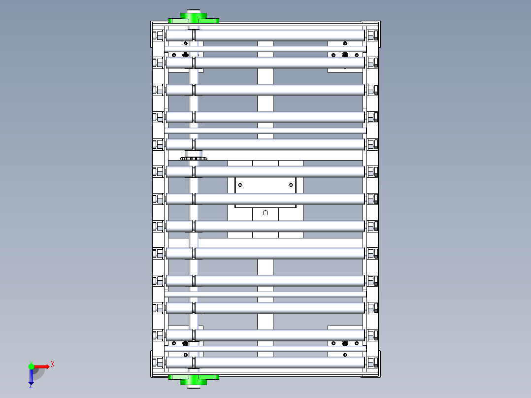 气缸夹夹紧设备 顶升移载机俯视图
