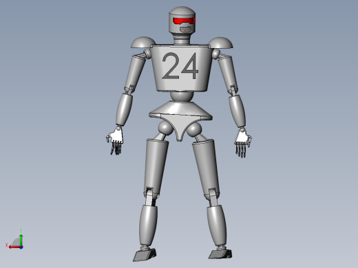 仿真人形机器人后视缩略图