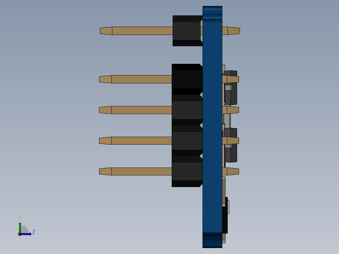 Boardoza_MS5611_气压测量_压力传感器左视图