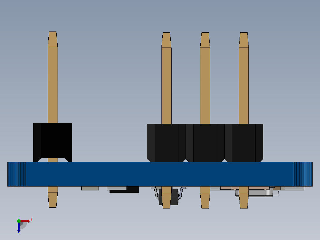 Boardoza_MS5611_气压测量_压力传感器俯视图