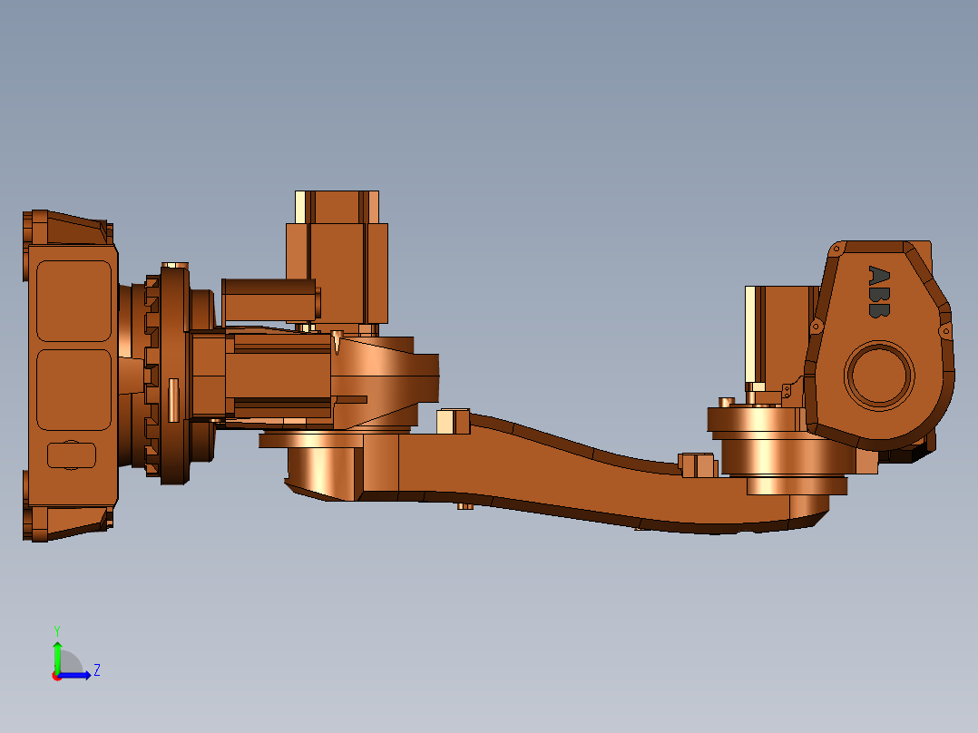IRB6620_ 2200-150六轴关节可运动机器人左视图