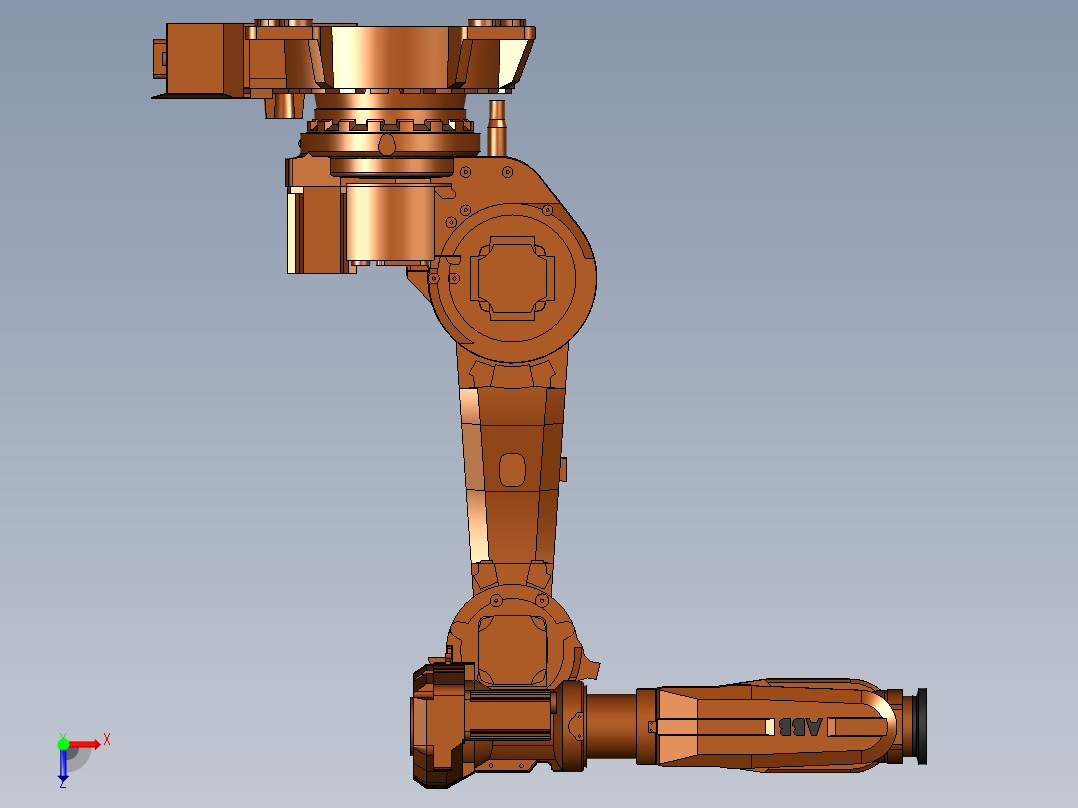 IRB6620_ 2200-150六轴关节可运动机器人俯视图