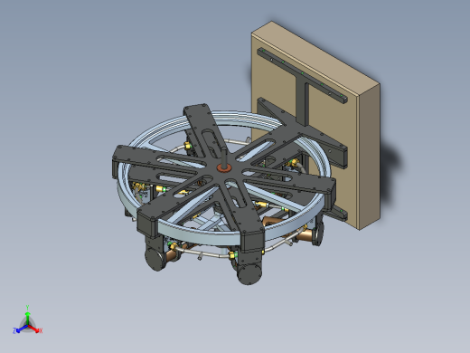 蒸汽机6-cylinder-steam-engine-2832-模型格式为 stp