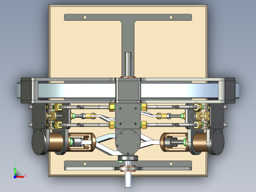 蒸汽机6-cylinder-steam-engine-2832-模型格式为 stp前视缩略图