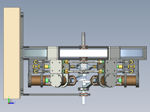 蒸汽机6-cylinder-steam-engine-2832-模型格式为 stp左视缩略图