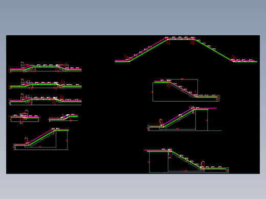 工件上坡保持水平的运输机