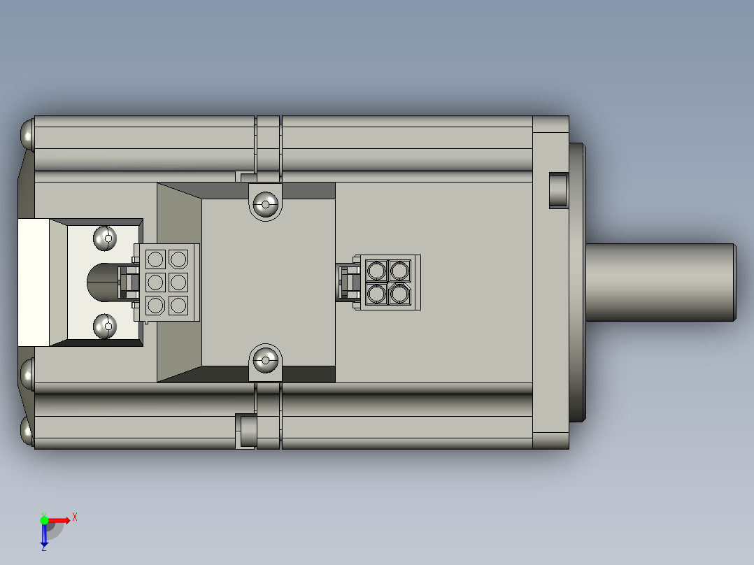 松下伺服电机MSMJ042G1U俯视图