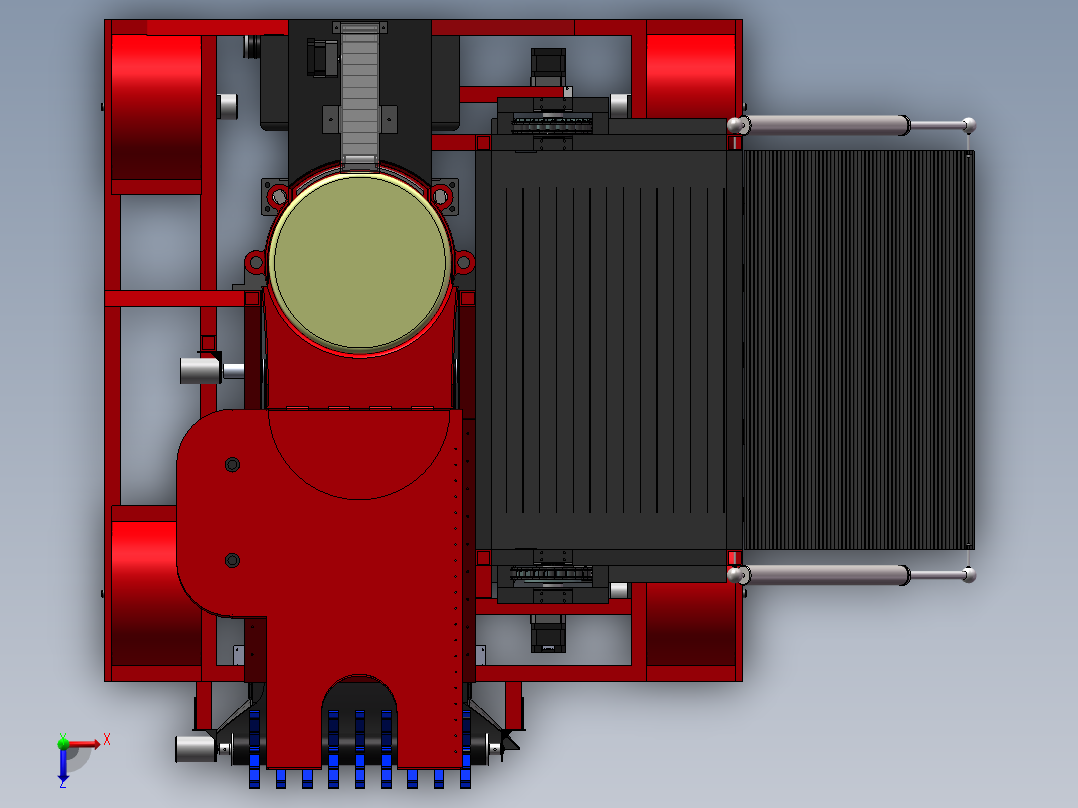 自动投环机器人俯视图
