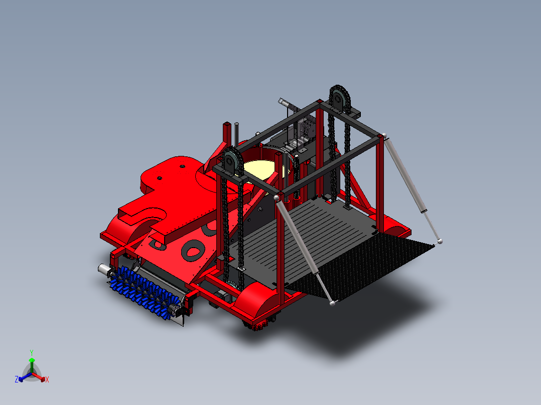 自动投环机器人正等轴测图