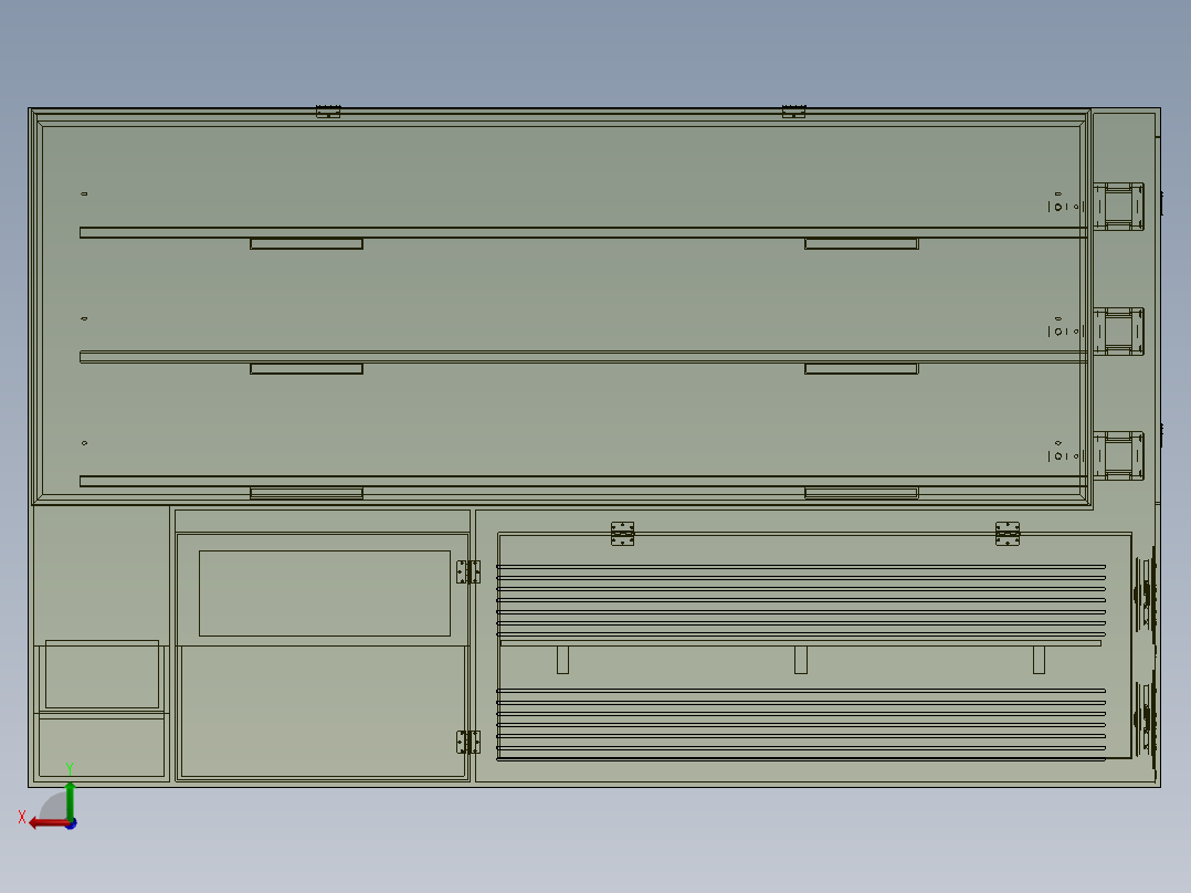 护垫自动售货机后视图