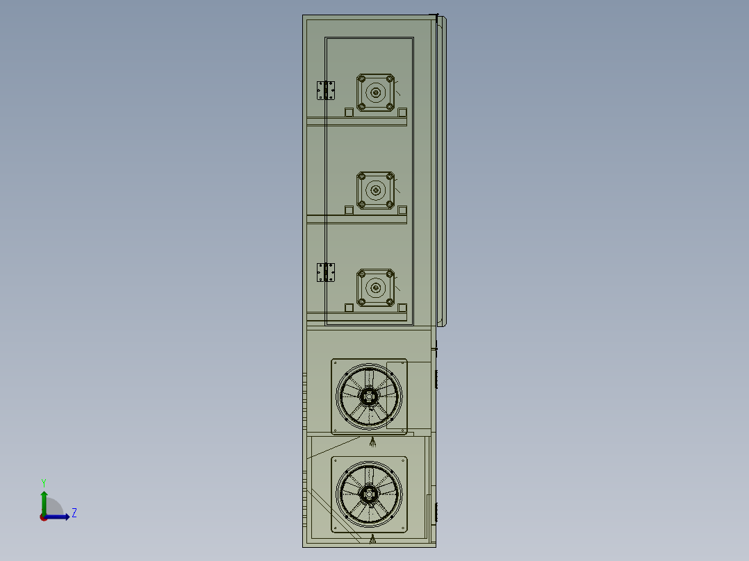 护垫自动售货机左视图