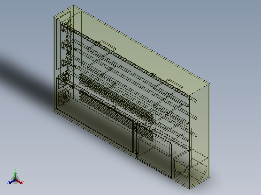 护垫自动售货机正等轴测图