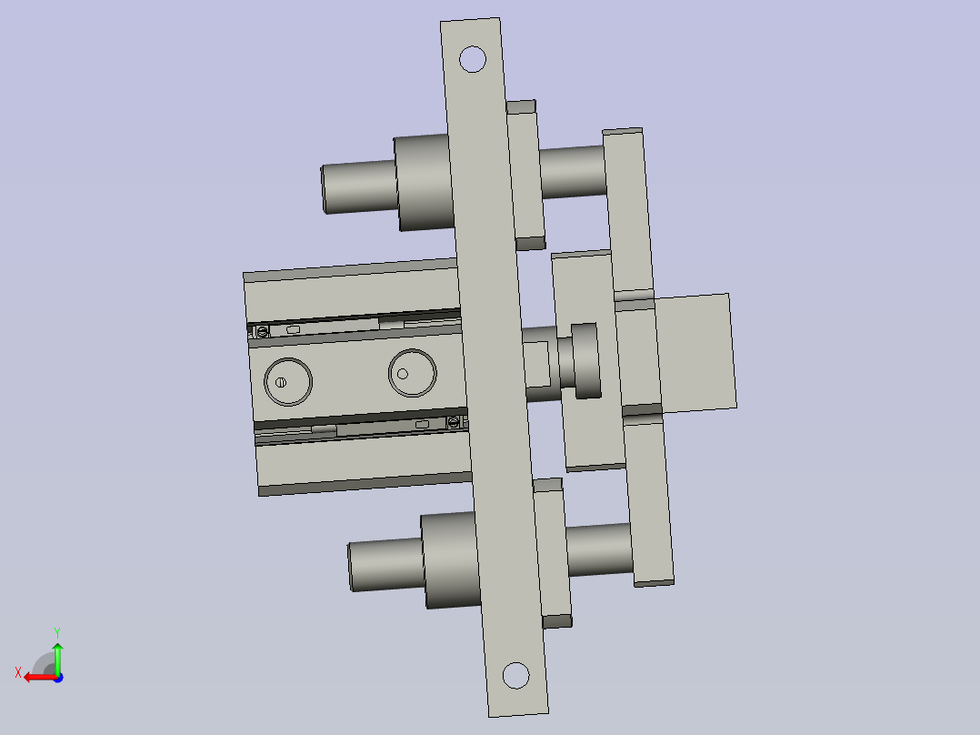 电池定位组后视图