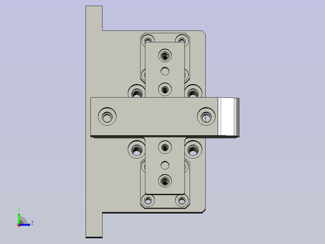 电池定位组左视图