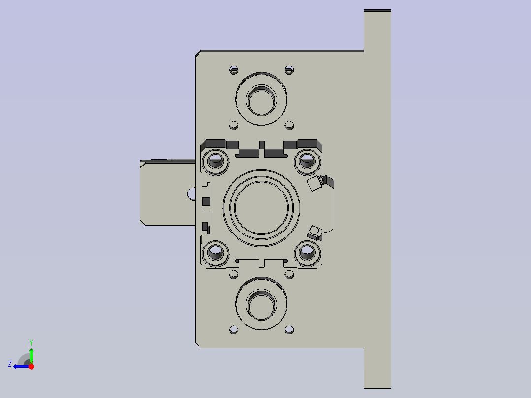 电池定位组右视图