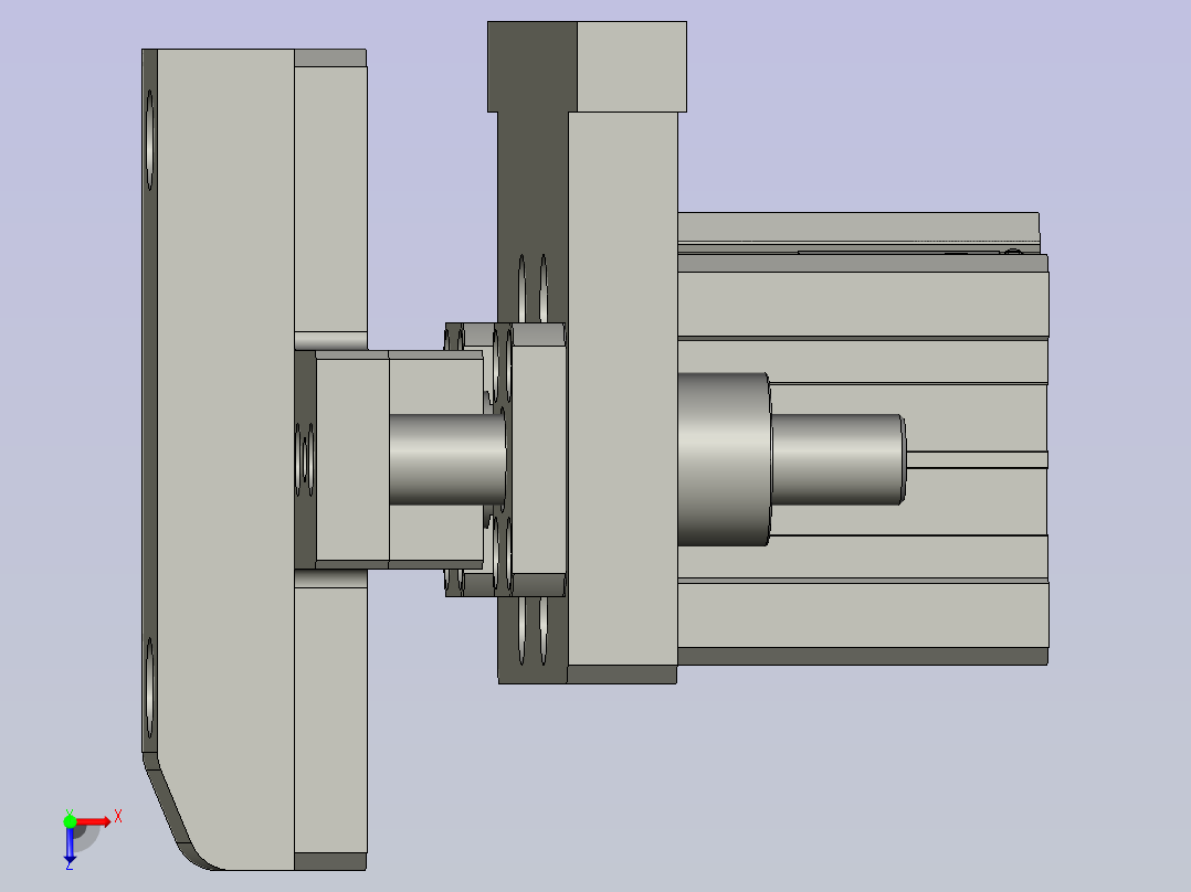 电池定位组俯视图
