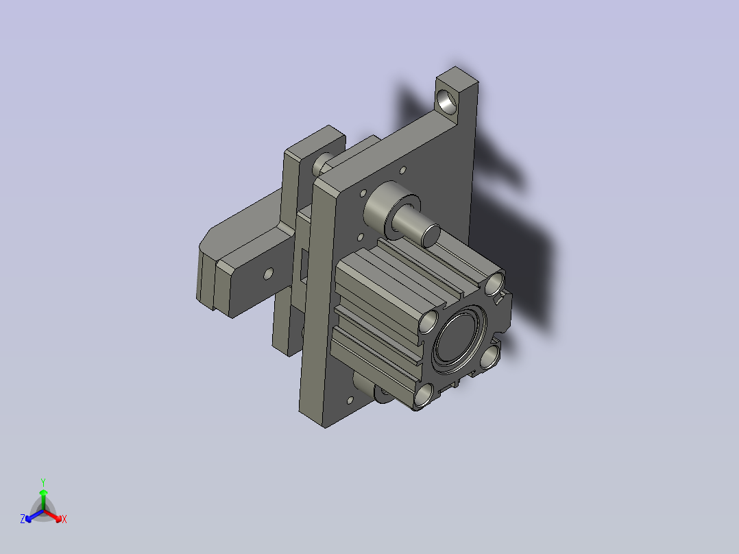 电池定位组正等轴测图