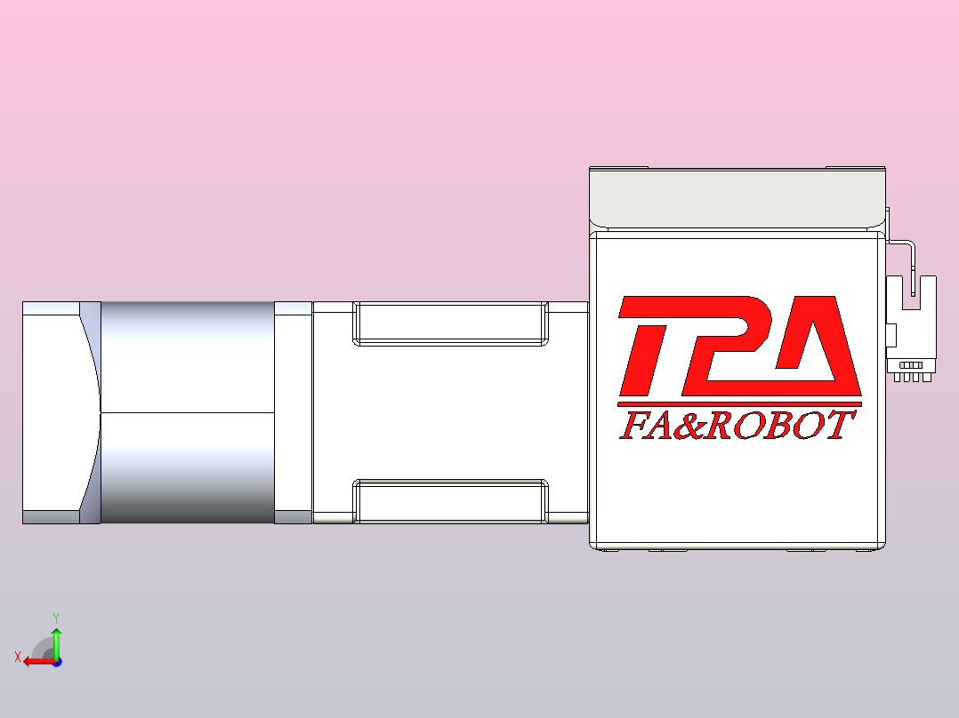 伺服电机集成皮带传动直线执行器TPA-OCB-80-140-L1850-DR-J60-N3后视图
