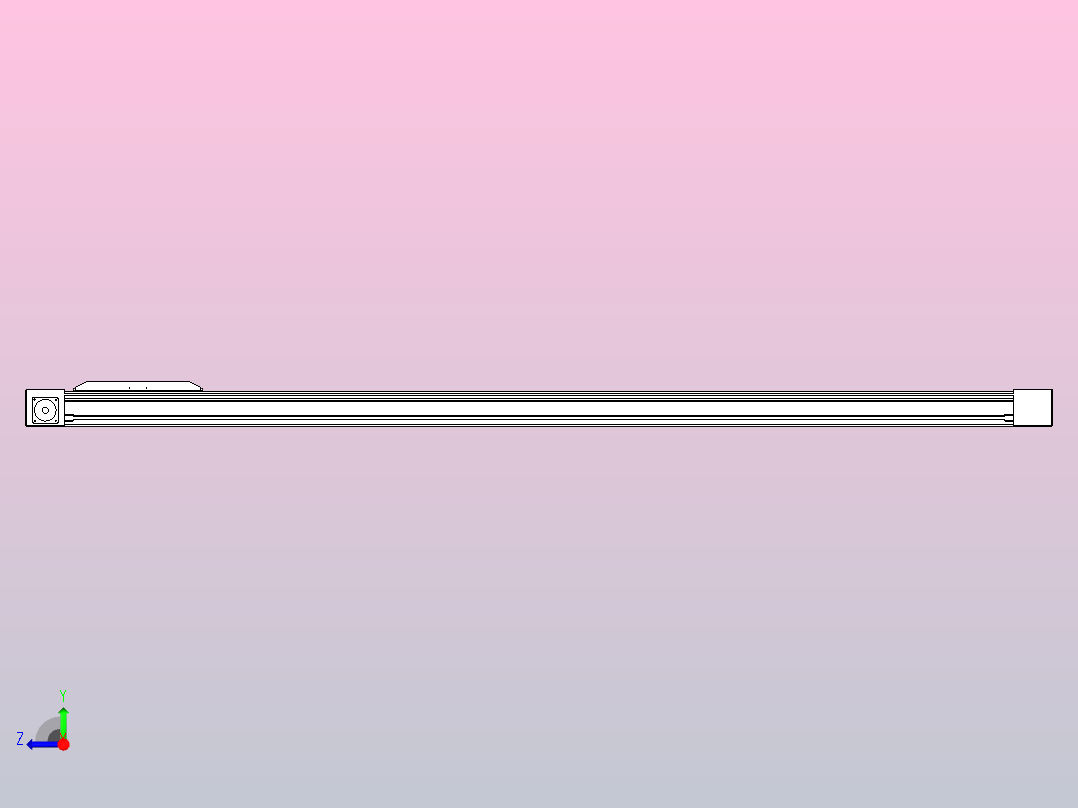 伺服电机集成皮带传动直线执行器TPA-OCB-80-140-L1850-DR-J60-N3右视图