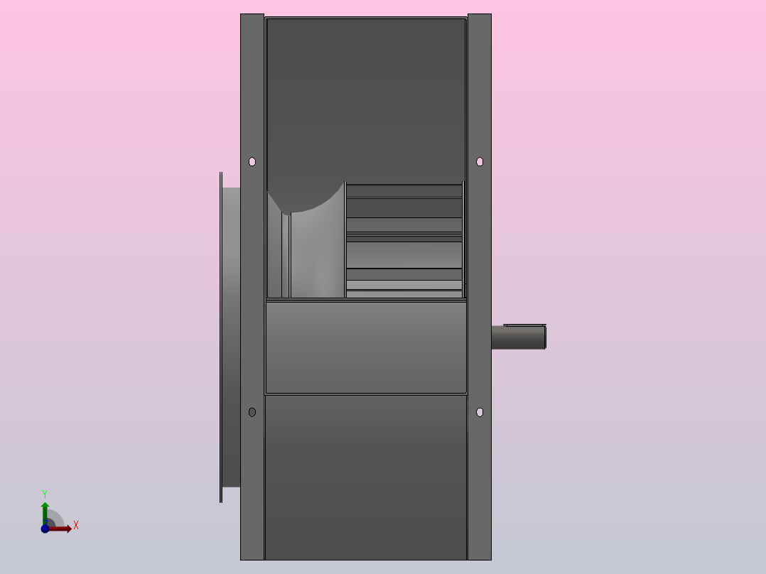 SYQS-E离心风机[SYQS-630E]亿利达右视图
