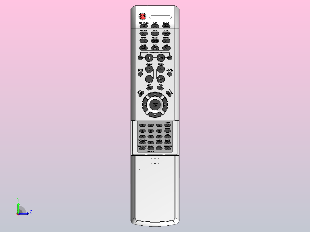 三星MAX-DS960高保真遥控器左视图