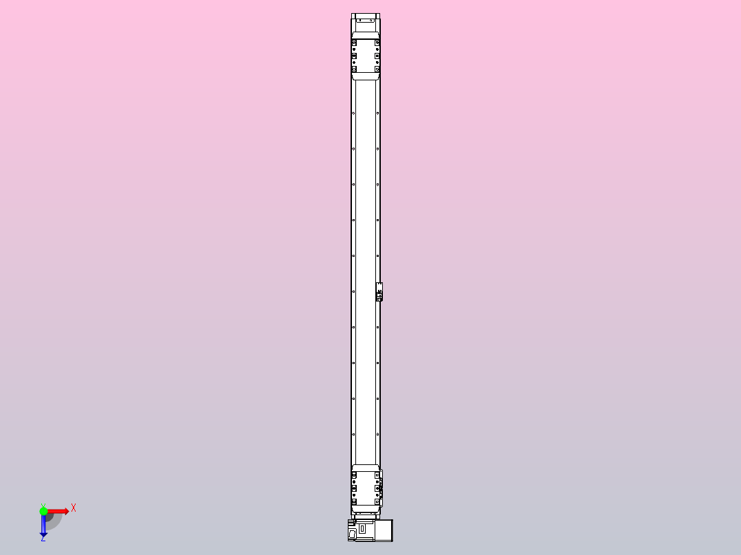 皮带直线轴双滑块型TPA-GCBS-80-P60-L525-RU-M20-N3俯视图