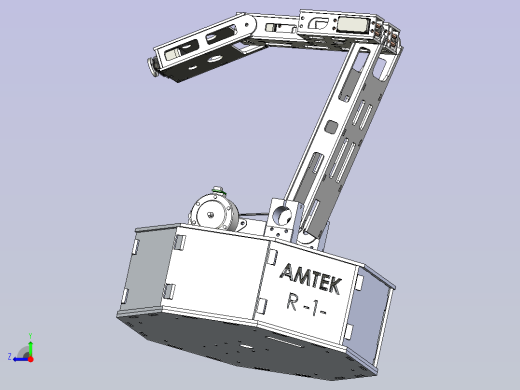 5轴机械臂3D模型右视缩略图