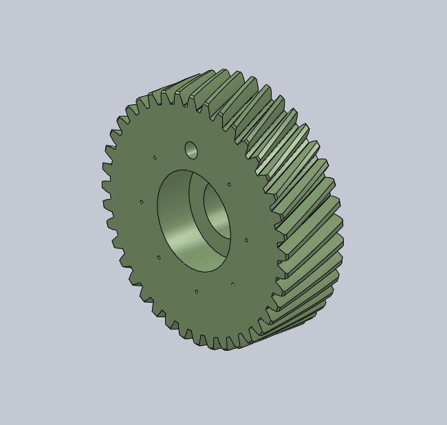 2M斜齿法兰研磨齿轮[YMCL40]