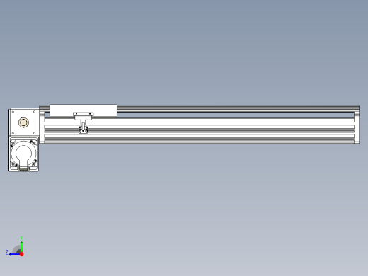 皮带直线轴半封闭可选导轨TPA-HNB-202D-140-L600-LP-C-P75-N3右视缩略图
