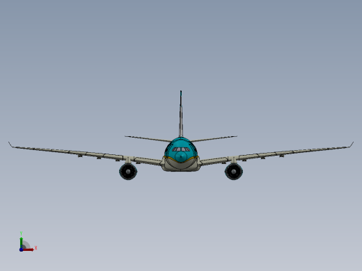 空中客车A330飞机前视缩略图