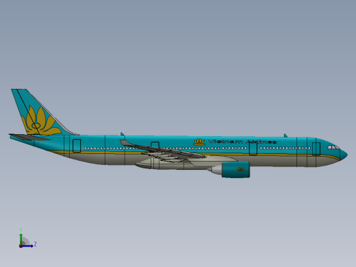 空中客车A330飞机左视缩略图
