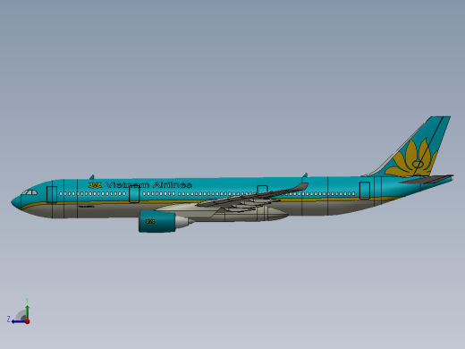 空中客车A330飞机右视缩略图