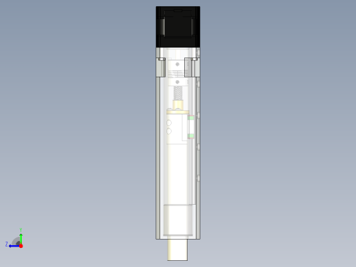 带Nema17、T8螺纹杆和MGN7C导轨的线性致动器右视缩略图