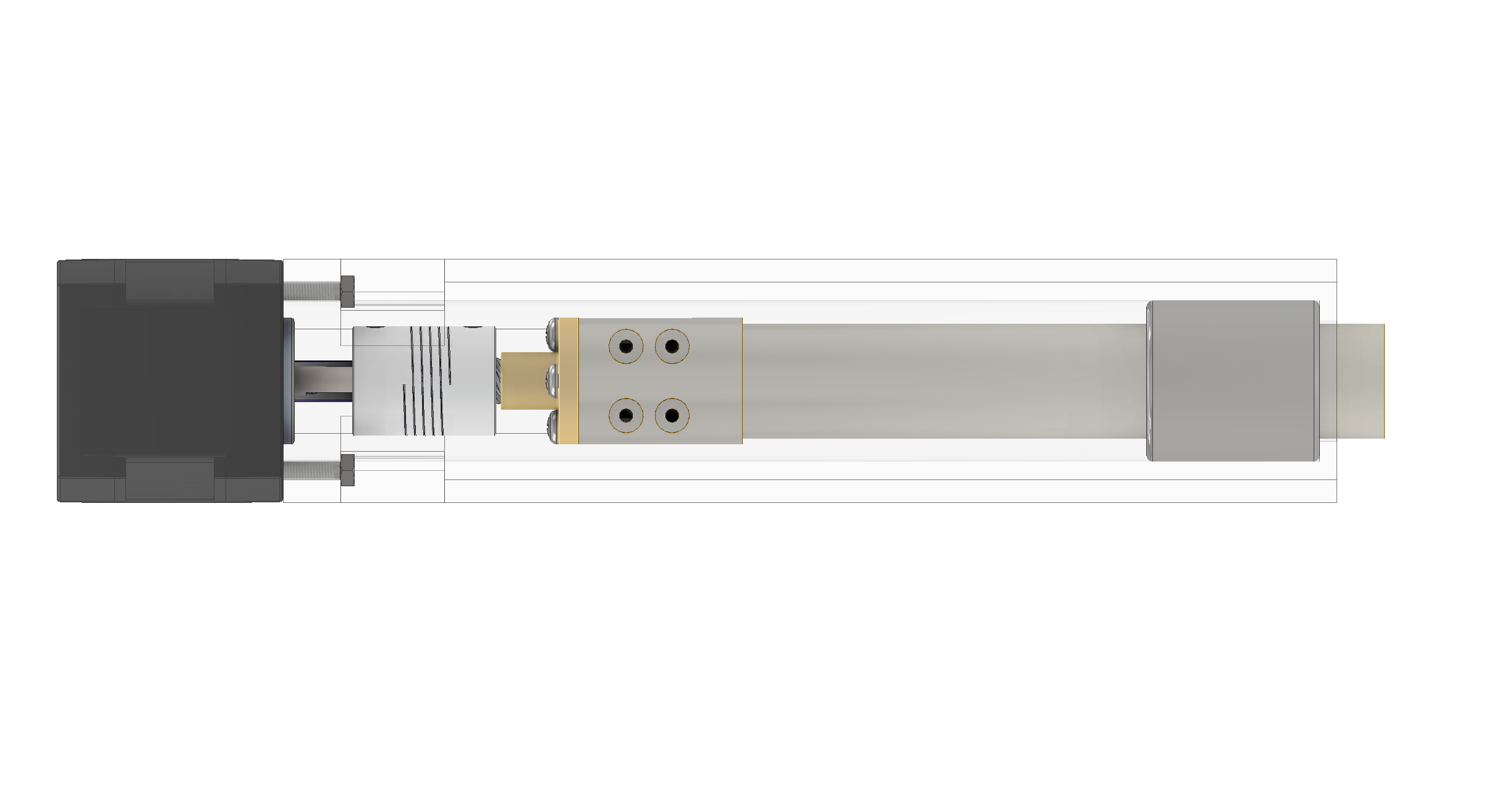 带Nema17、T8螺纹杆和MGN7C导轨的线性致动器
