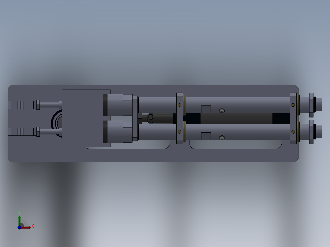 气控测气密性工装前视图