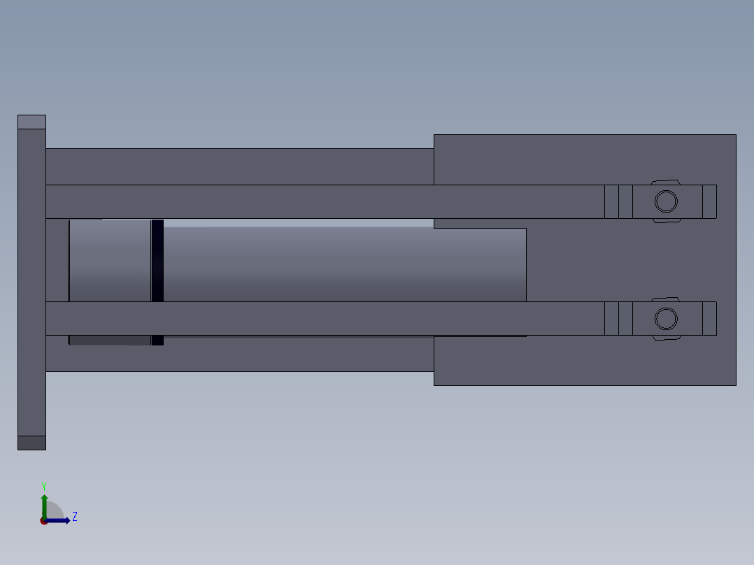 气控测气密性工装左视图