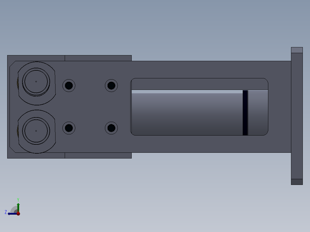 气控测气密性工装右视图